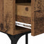 Sengebord 2 pcs Gammelt træ 40 x 29 x 60 cm Konstrueret træ