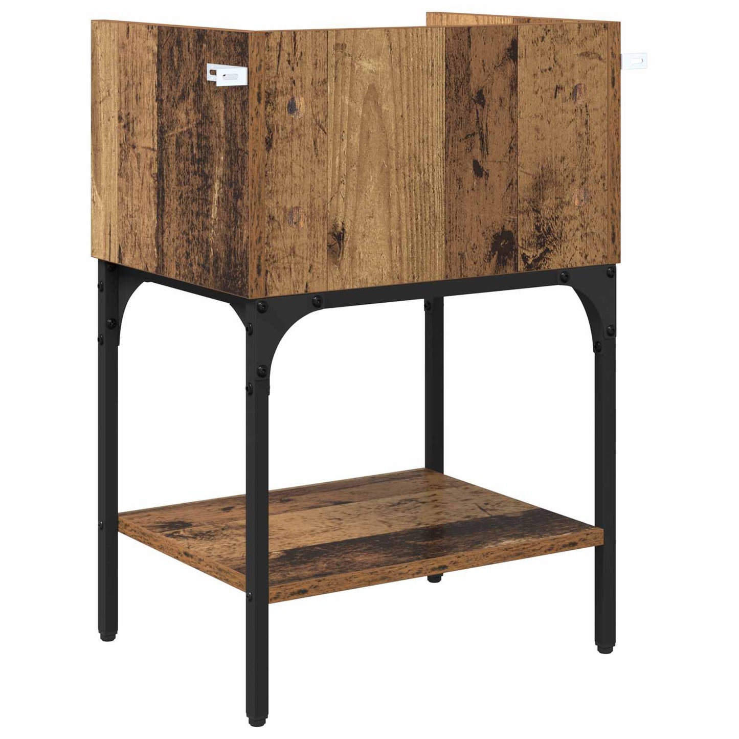 Sengebord 2 pcs Gammelt træ 40 x 29 x 60 cm Konstrueret træ