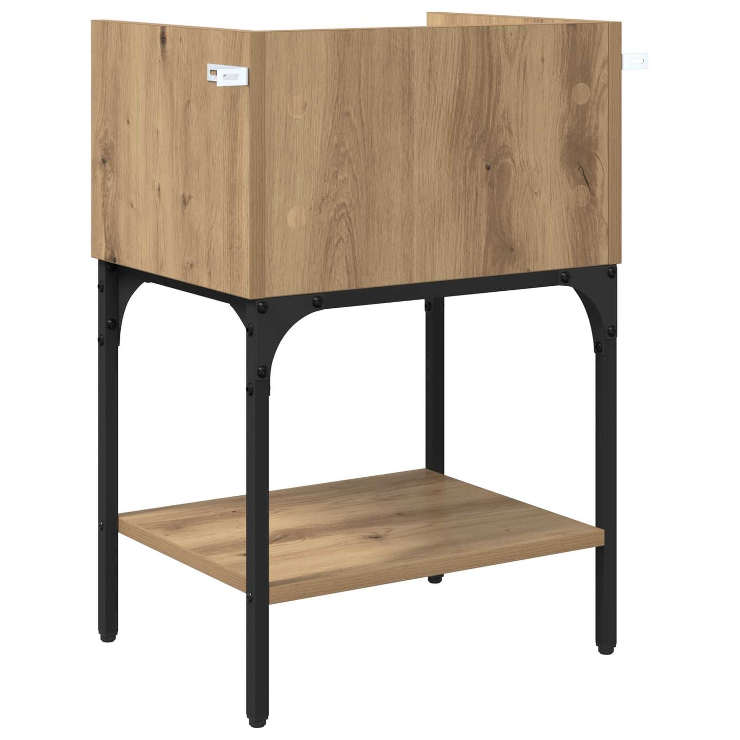 Sengebord 2 pcs Artisan Egetræ 40 x 29 x 60 cm Konstrueret træ