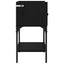 Sengebord 2 pcs Sort eg 40 x 29 x 60 cm Konstrueret træ