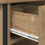 Natskab 2 pcs Artisan Egetræ 40 x 42 x 50 cm Konstrueret træ