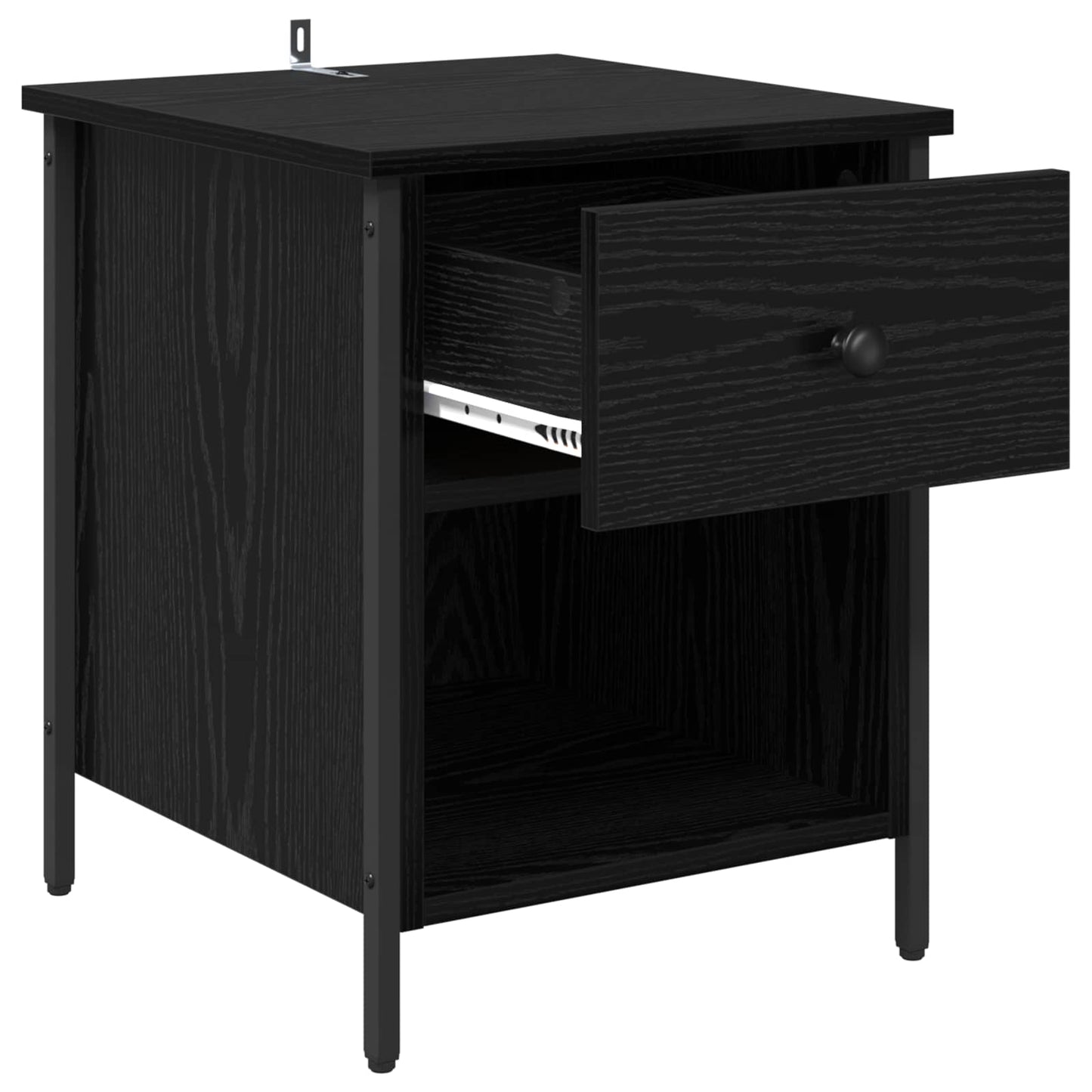 Natskab Sort eg 40 x 42 x 50 cm Konstrueret træ