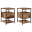 Natskab 2 pcs Gammelt træ 40 x 42 x 56 cm Konstrueret træ