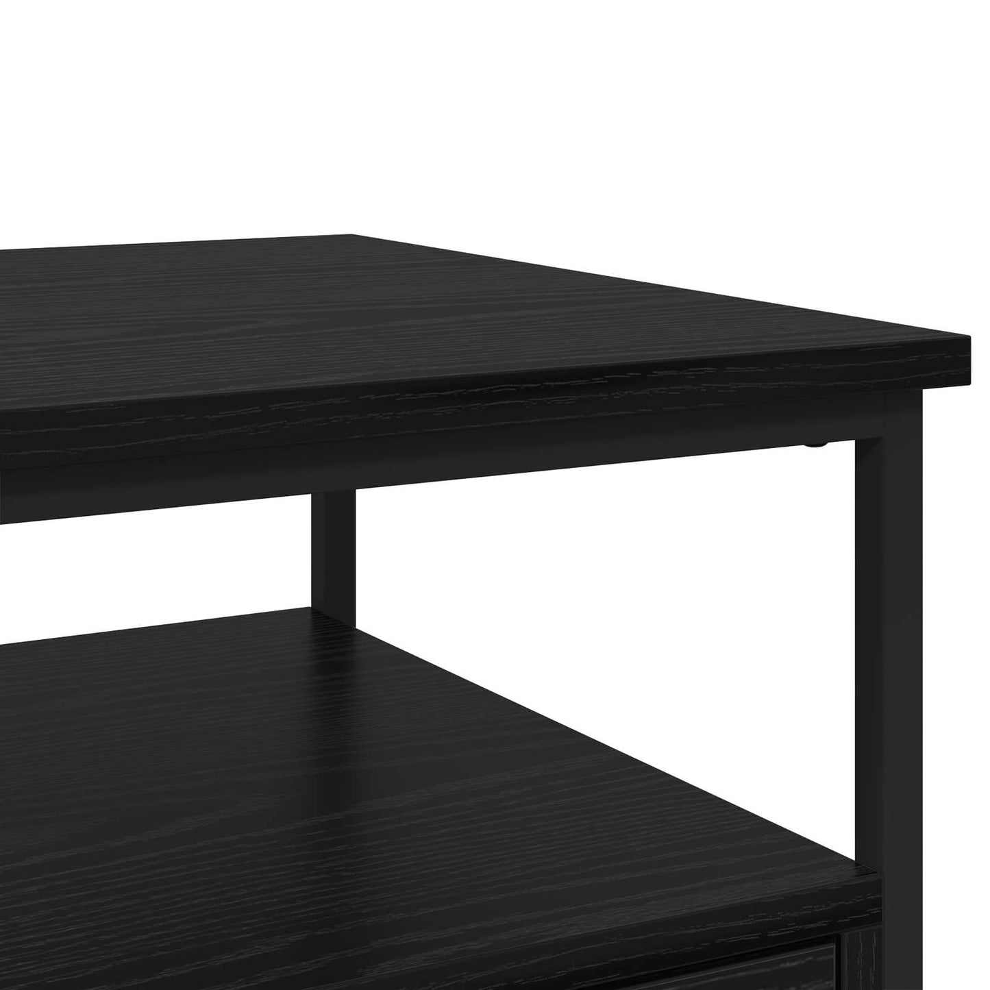 Natskab med skuffe Sort eg 40 x 42 x 56 cm Konstrueret træ