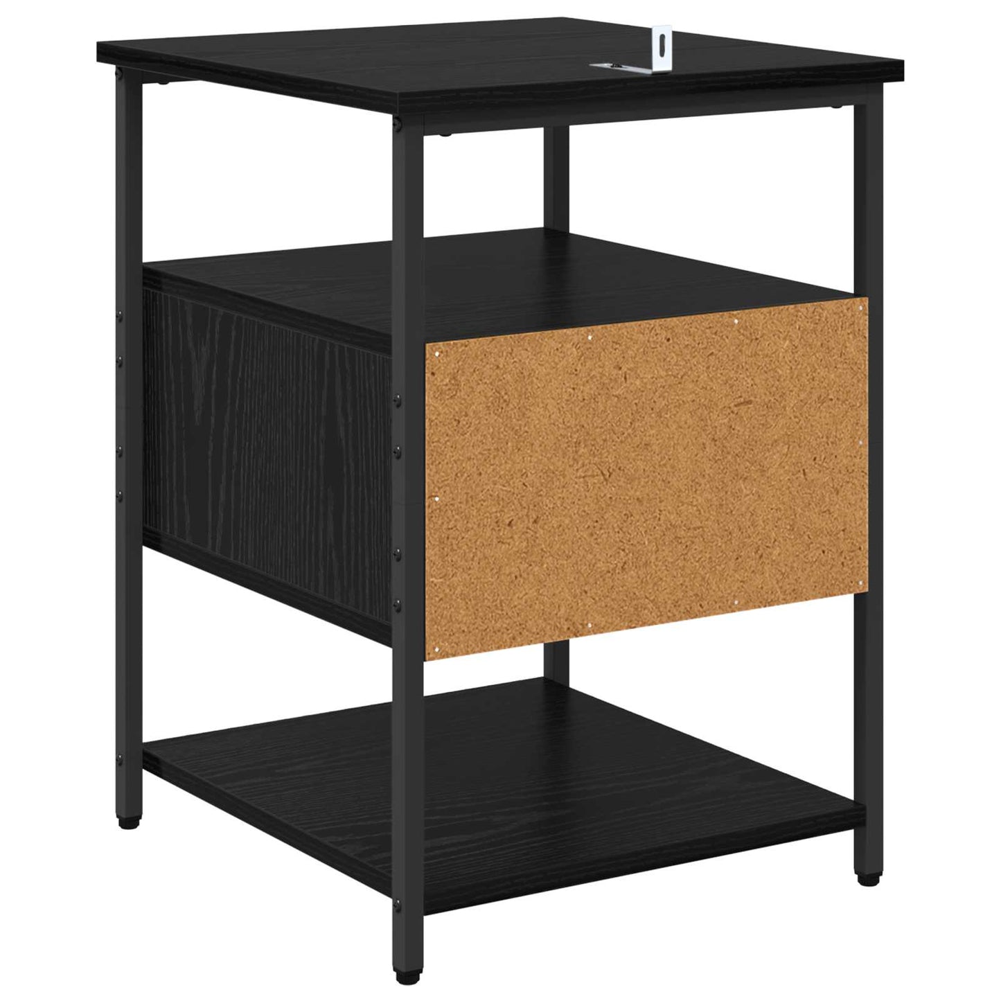 Natskab med skuffe Sort eg 40 x 42 x 56 cm Konstrueret træ