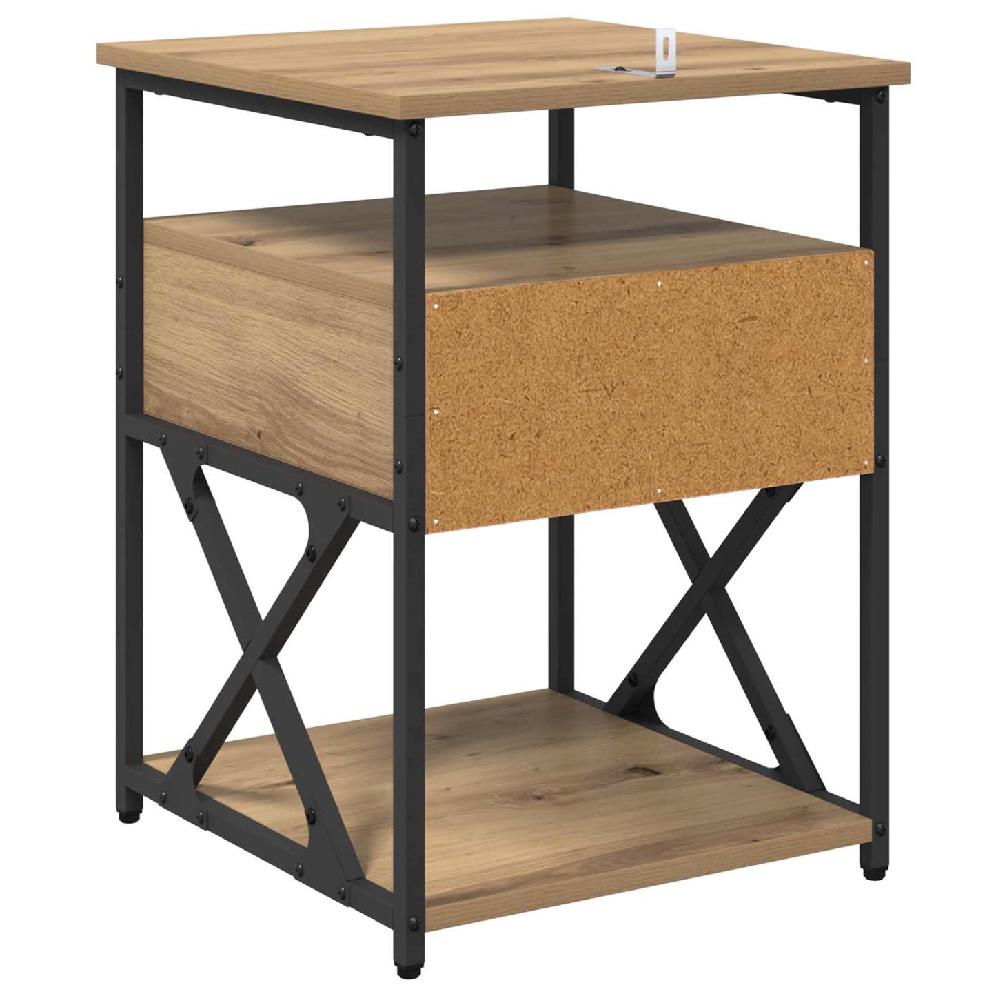 Natskab 2 pcs Artisan Egetræ 40 x 42 x 55 cm Konstrueret træ