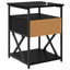 Natskab 2 pcs Sort eg 40 x 42 x 55 cm Konstrueret træ