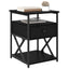 Natskab 2 pcs Sort eg 40 x 42 x 55 cm Konstrueret træ