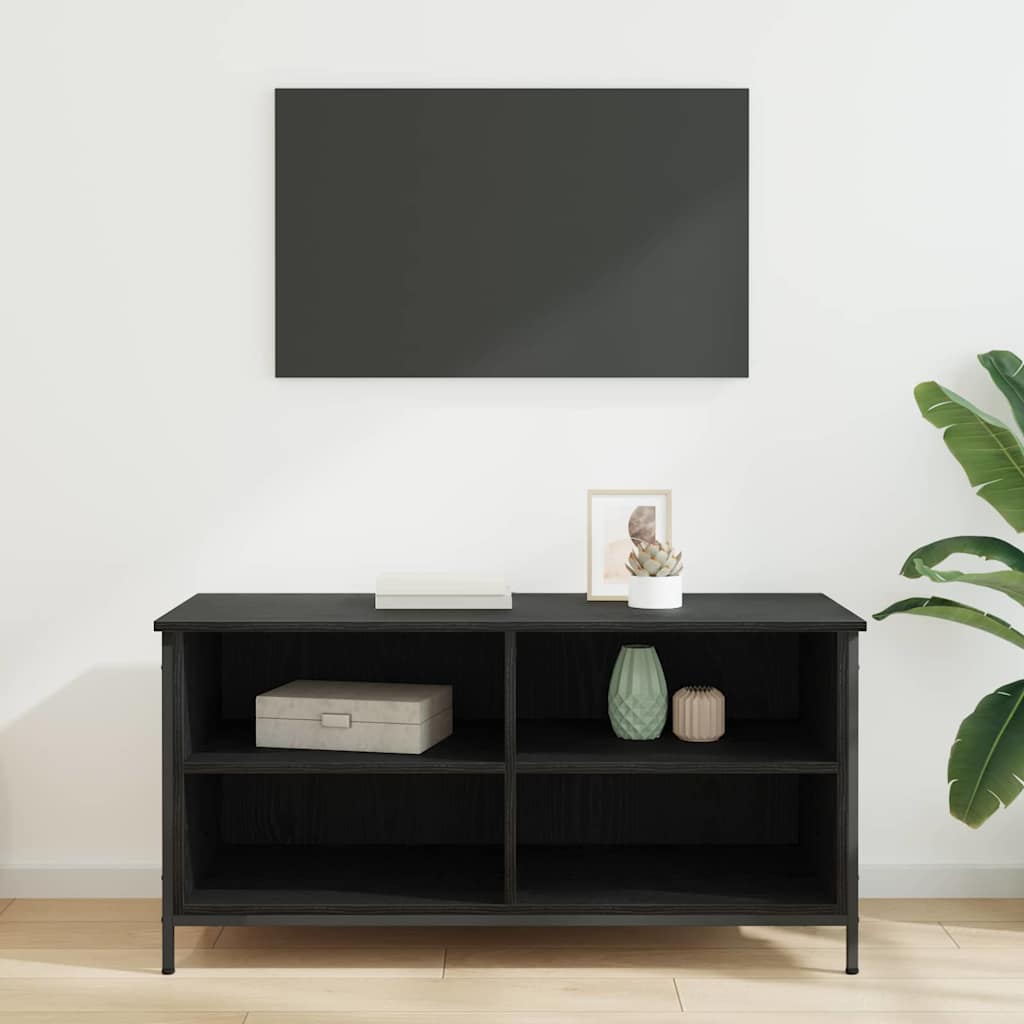 TV-skab Sort eg 100 x 40 x 50 cm Konstrueret træ