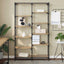 Bogreol 9 niveauer 100 x 32 x 170 cm Konstrueret træ artisan eg