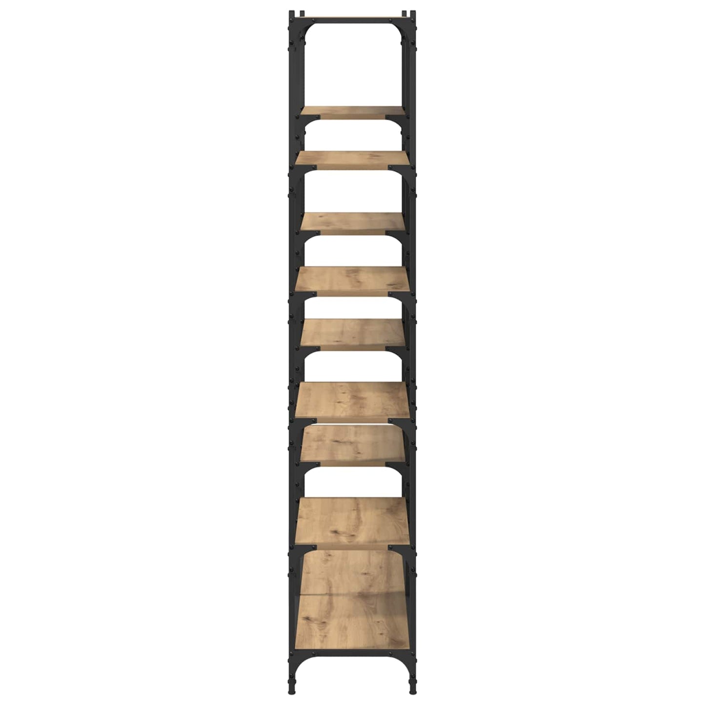 Bogreol 9 niveauer 100 x 32 x 170 cm Konstrueret træ artisan eg
