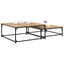 Sofabord 2 stk. Artisan Egetræ 80 x 80 x 35 cm Konstrueret træ