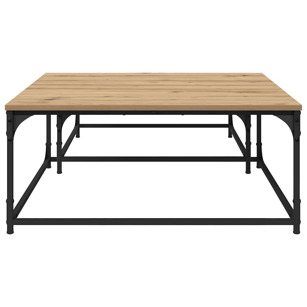 Sofabord 2 stk. Artisan Egetræ 80 x 80 x 35 cm Konstrueret træ