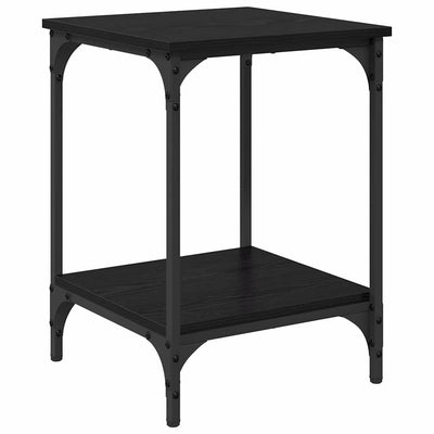 Sofabord Sort eg 40 x 40 x 55 cm Konstrueret træ
