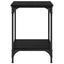 Sofabord Sort eg 40 x 40 x 55 cm Konstrueret træ