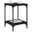 Sofabord Sort eg 40 x 40 x 55 cm Konstrueret træ