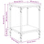 Sofabord Sort eg 40 x 40 x 55 cm Konstrueret træ
