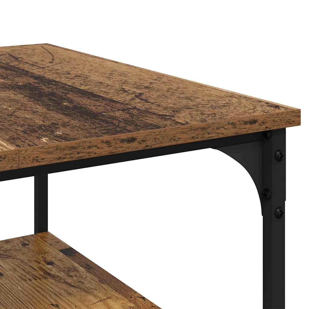 Sofabord Gammelt træ 55 x 55 x 40 cm Konstrueret træ