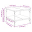 Sofabord Gammelt træ 55 x 55 x 40 cm Konstrueret træ