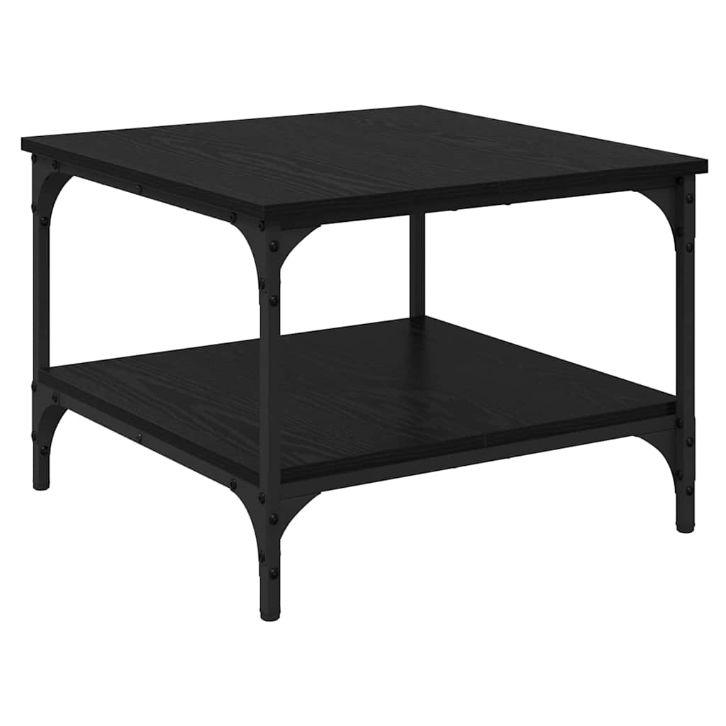 Sofabord Sort eg 55 x 55 x 40 cm Konstrueret træ