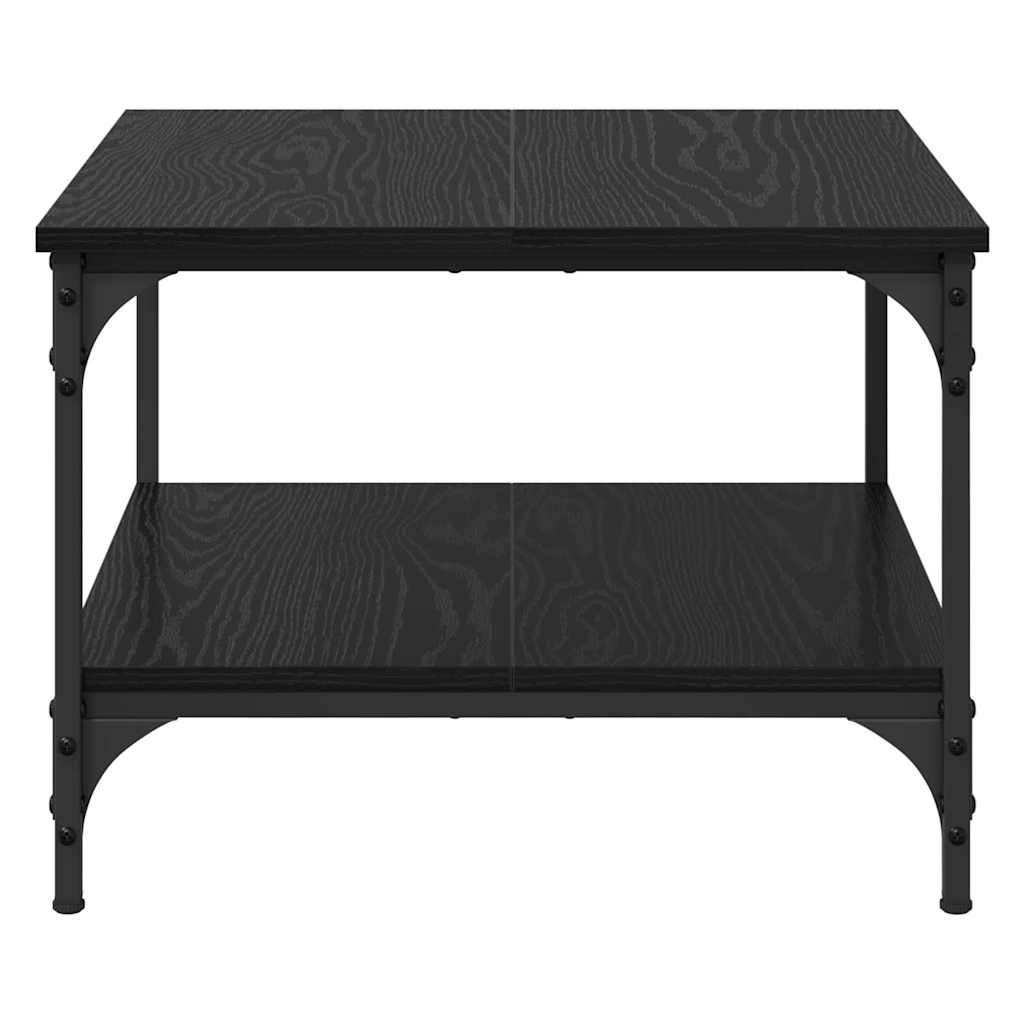 Sofabord Sort eg 55 x 55 x 40 cm Konstrueret træ