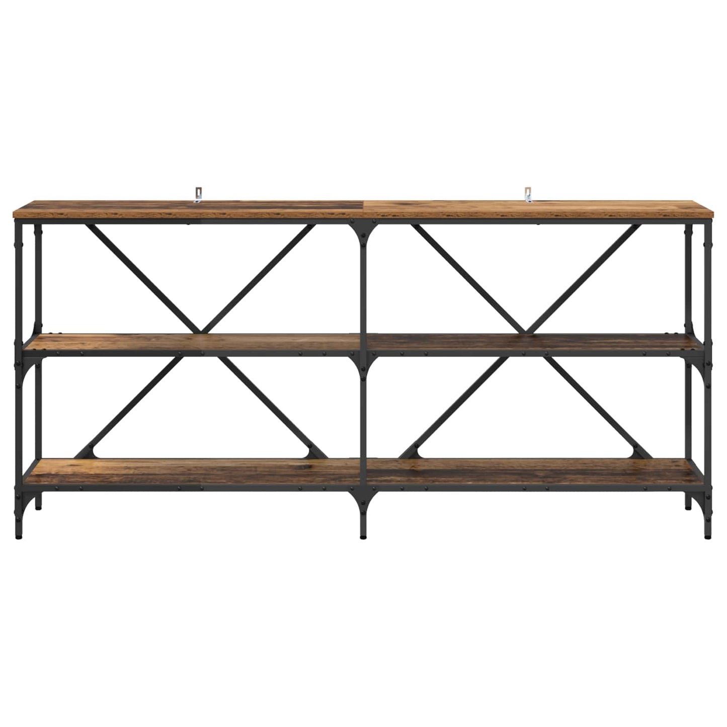 Konsolbord Gammelt træ 160 x 30 x 75 cm Konstrueret træ
