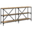 Konsolbord Artisan Egetræ 160 x 30 x 75 cm Konstrueret træ