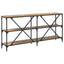 Konsolbord Artisan Egetræ 160 x 30 x 75 cm Konstrueret træ