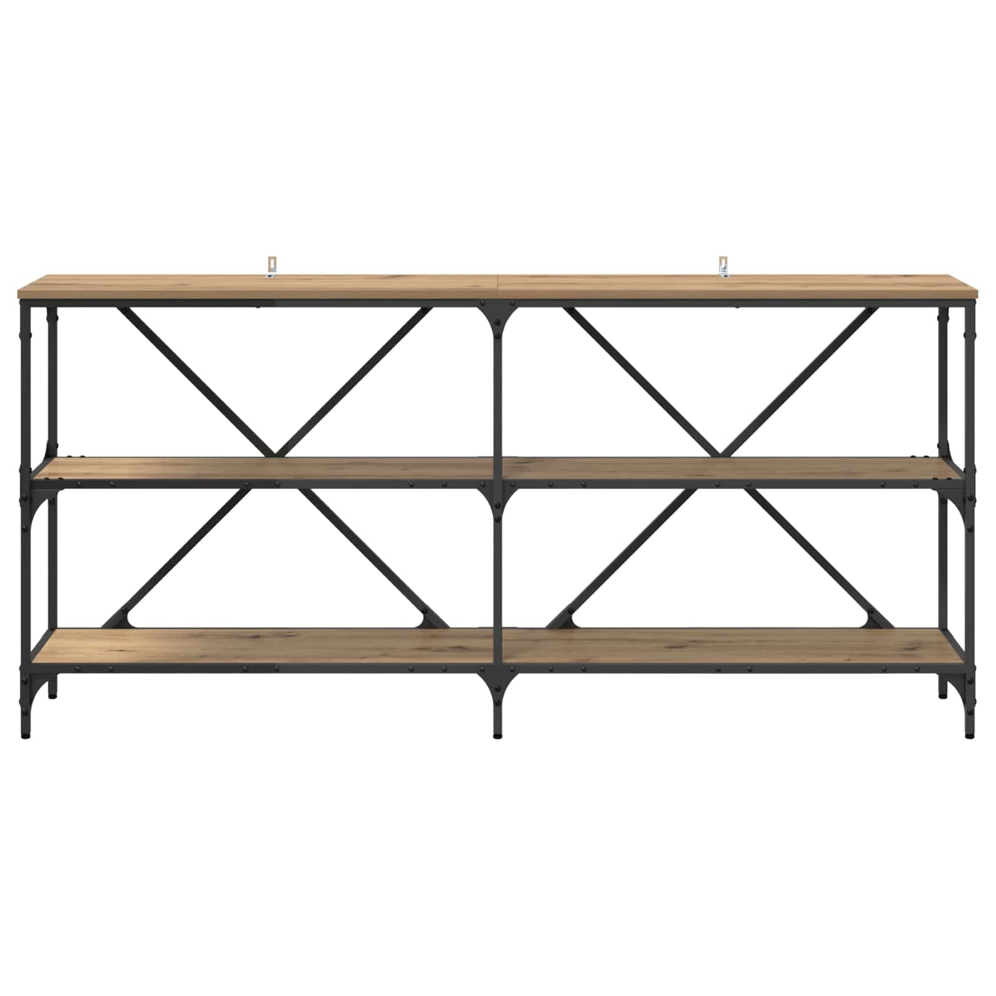 Konsolbord Artisan Egetræ 160 x 30 x 75 cm Konstrueret træ