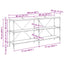 Konsolbord Artisan Egetræ 160 x 30 x 75 cm Konstrueret træ