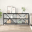 Konsolbord Sort eg 160 x 30 x 75 cm Konstrueret træ