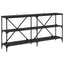 Konsolbord Sort eg 160 x 30 x 75 cm Konstrueret træ