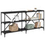 Konsolbord Sort eg 160 x 30 x 75 cm Konstrueret træ
