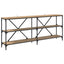 Konsolbord Artisan Egetræ 180 x 30 x 75 cm Konstrueret træ