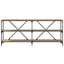 Konsolbord Artisan Egetræ 180 x 30 x 75 cm Konstrueret træ