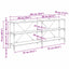 Konsolbord Artisan Egetræ 180 x 30 x 75 cm Konstrueret træ