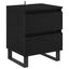 Natskab 2 pcs Sort eg 40 x 35 x 50 cm Konstrueret træ