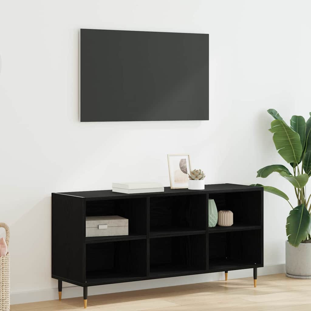 TV-skab Sort eg 103,5 x 30 x 50 cm Konstrueret træ