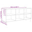 TV-skab Sort eg 103,5 x 30 x 50 cm Konstrueret træ
