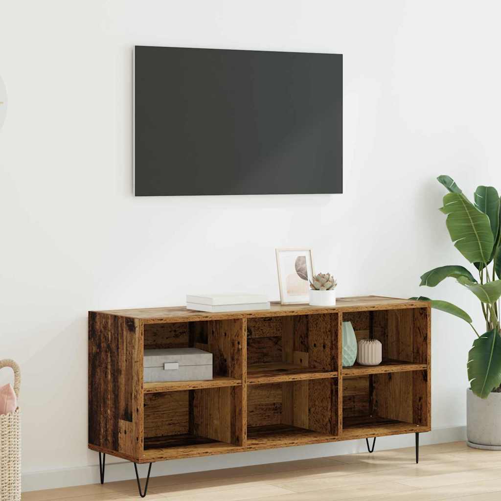TV-skab Gammelt træ 103,5 x 30 x 50 cm Konstrueret træ