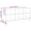 TV-skab Sort eg 103,5 x 30 x 50 cm Konstrueret træ