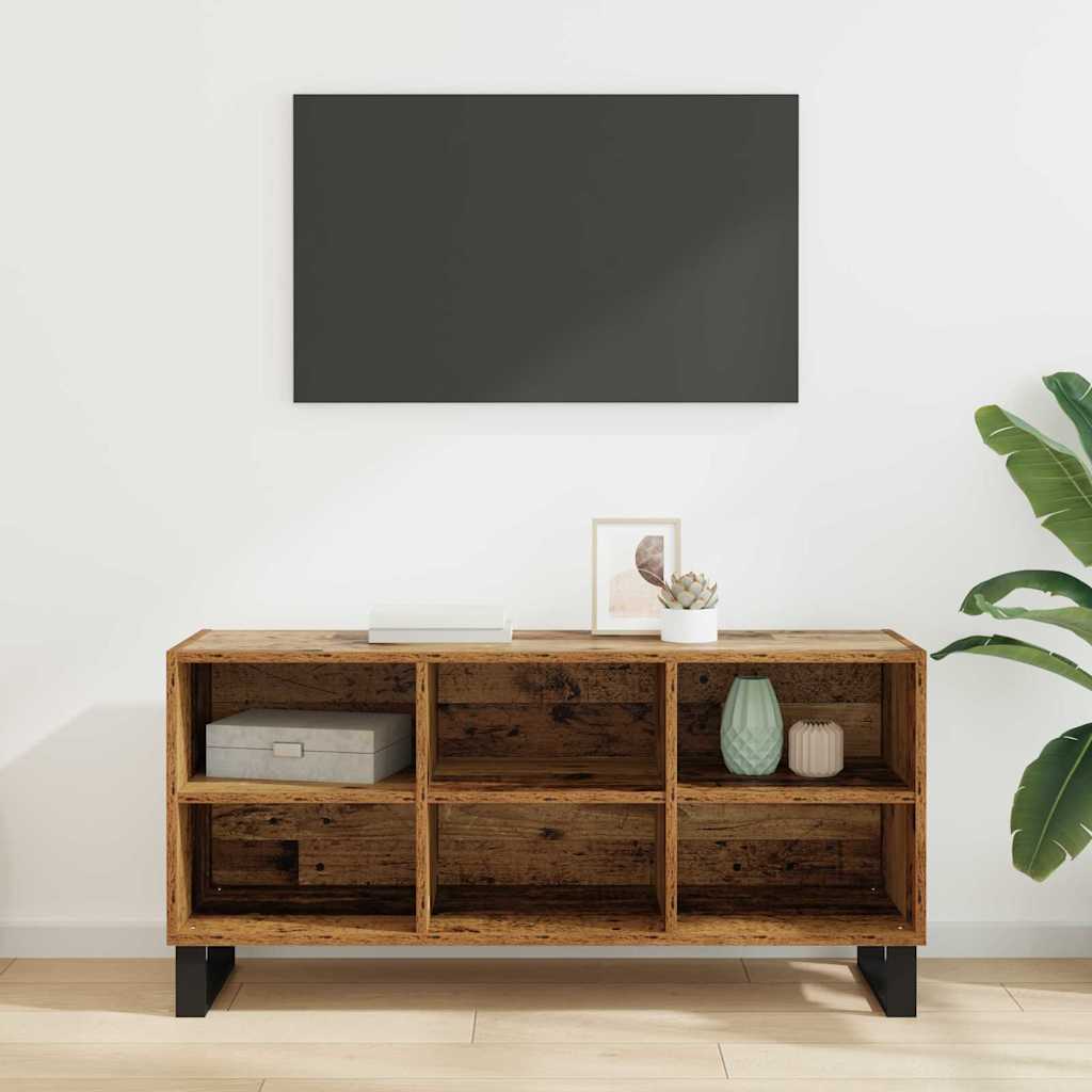 TV-skab Gammelt træ 103,5 x 30 x 50 cm Konstrueret træ