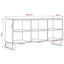 TV-skab Gammelt træ 103,5 x 30 x 50 cm Konstrueret træ