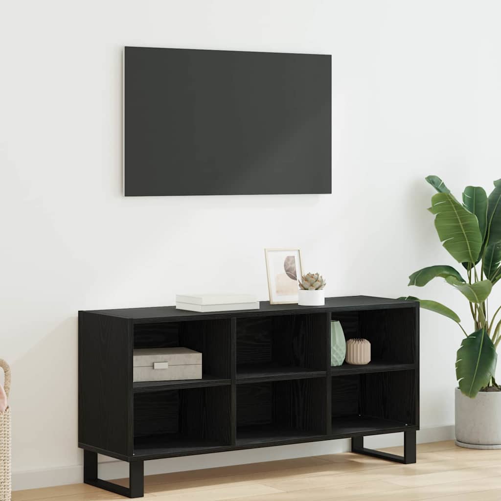 TV-skab Sort eg 103,5 x 30 x 50 cm Konstrueret træ