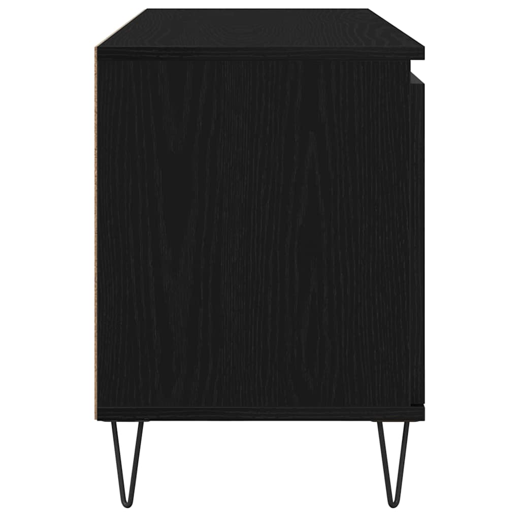 TV-skab Sort eg 104 x 35 x 50 cm Konstrueret træ