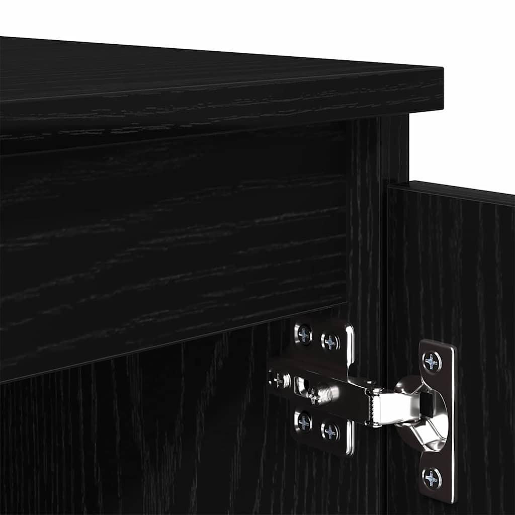 TV-skab Sort eg 104 x 35 x 50 cm Konstrueret træ