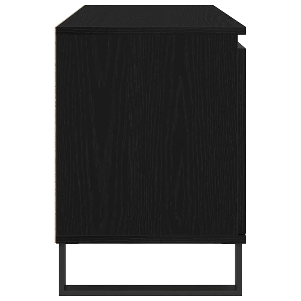 TV-skab Sort eg 104 x 35 x 50 cm Konstrueret træ