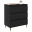 Sideboard med skuffe Sort eg 60 x 35 x 70 cm Konstrueret træ