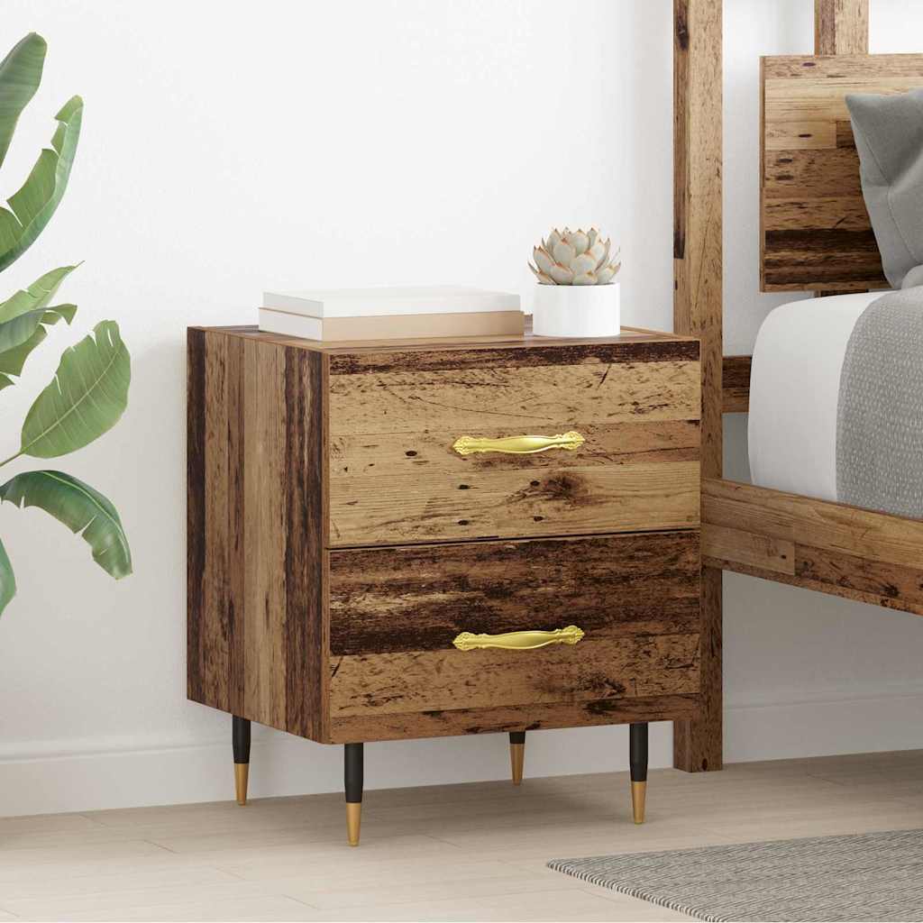 Natskab Gammelt træ 40 x 35 x 47,5 cm Konstrueret træ billede