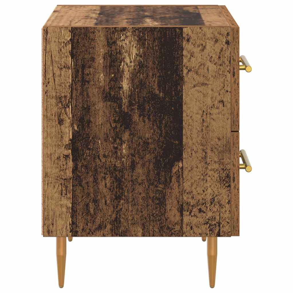 Natskab 2 stk. Gammelt træ 40 x 35 x 47,5 cm Konstrueret træ
